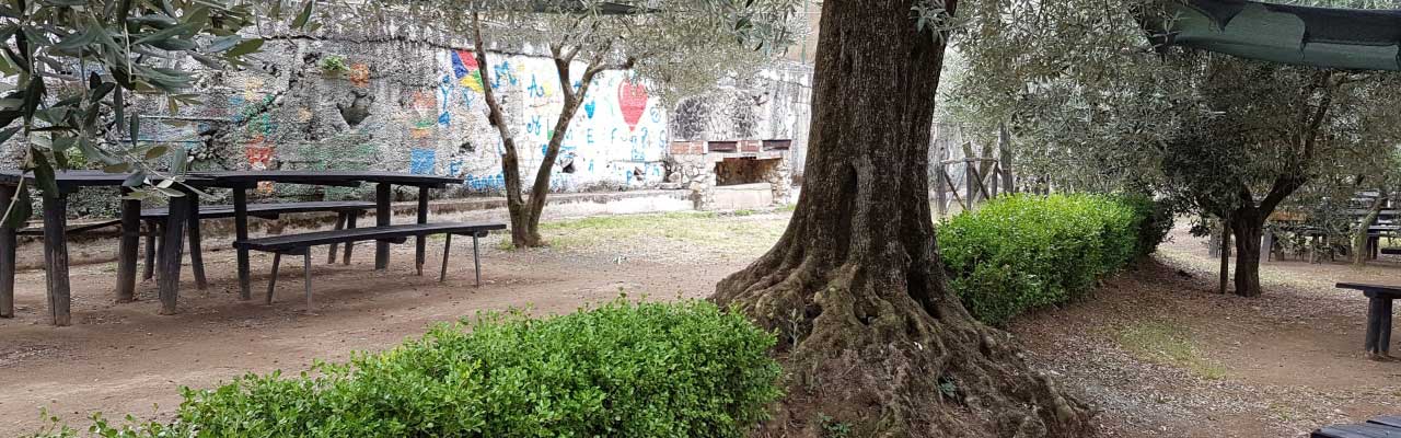 Area pic nic con tavoli per grigliate